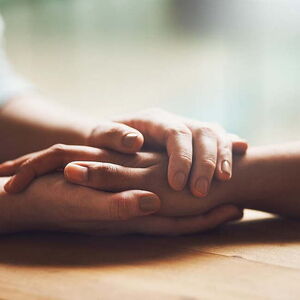 holding hands
