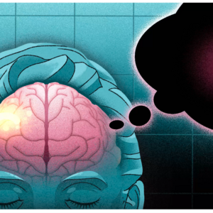 brain thinking illustration